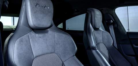 Porsche Taycan Turbo front seats