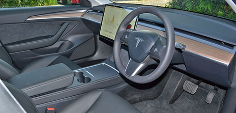 2021 Tesla Model 3 interior