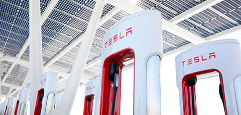 Tesla Supercharger network