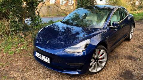 Tesla Model 3 Performance Deep Blue Metallic