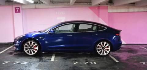 Tesla Model 3 Performance in profile