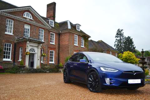 Front view of the Model X