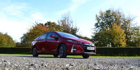 Side view of the Prius