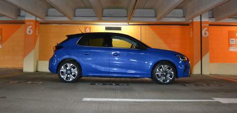 1 Vauxhall Corsa-e front, 2 Vauxhall Corsa-e profile, 3 Vauxhall Corsa-e rear