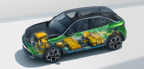 Vauxhall Mokka-e cutaway