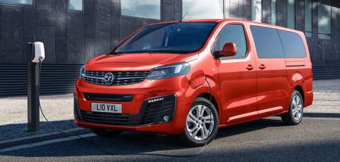 Vauxhall Vivaro-e rear three quarters