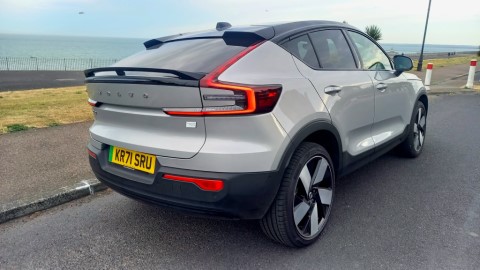 Volvo C40 Recharge Twin Pro rear three-quarter